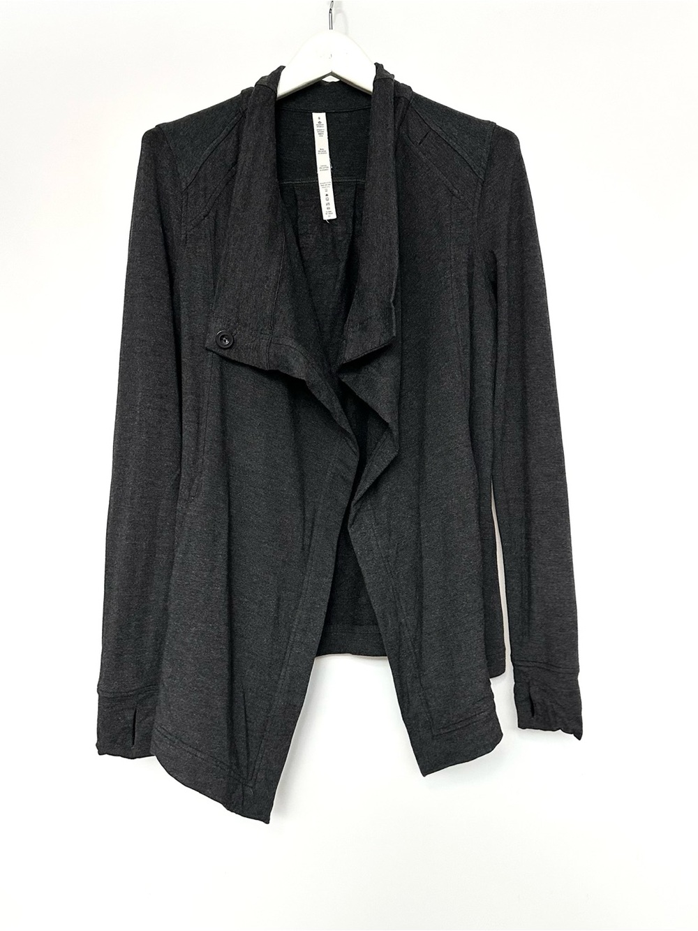 Lululemon Coast Wrap Heathered Mod Black